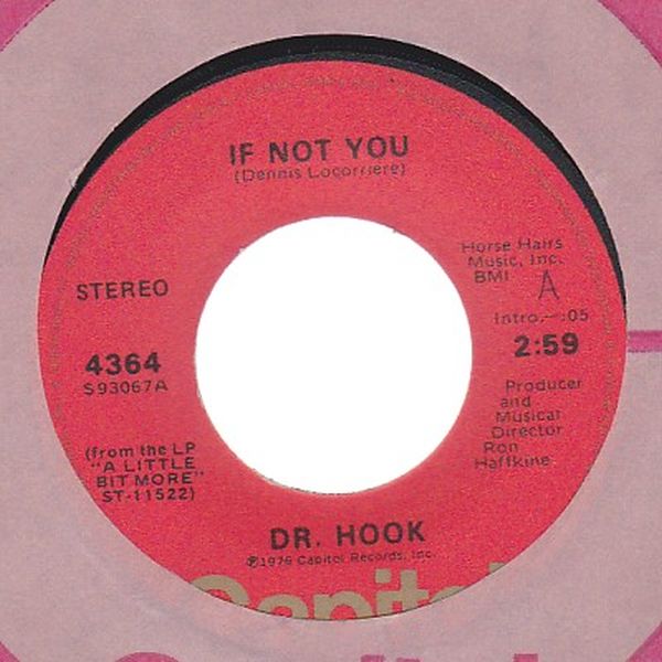 If Not You ドクター フック Dr Hook レコード通販 おミミの恋人